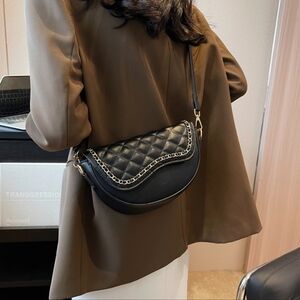 Brand New  Small Women Saddle Shoulder Bags PU Leather Crossbody …